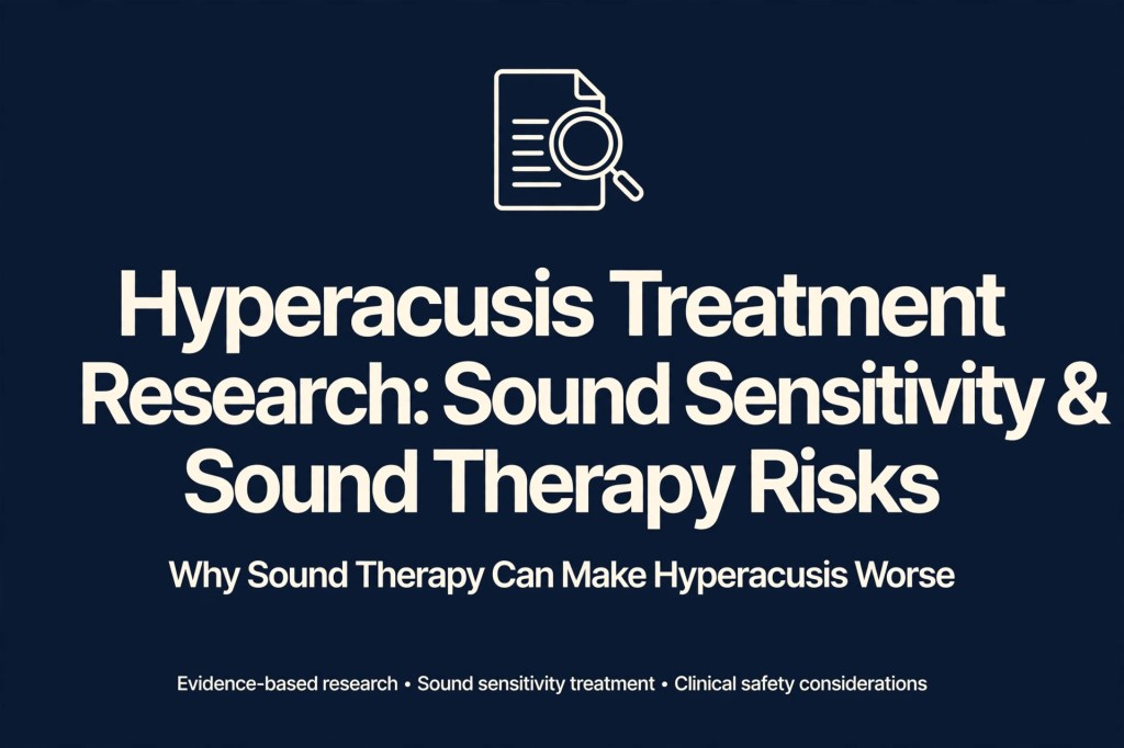 Why Sound Therapy Can Make Hyperacusis Worse
Evidence-based research • Sound sensitivity treatment • Clinical safety considerations